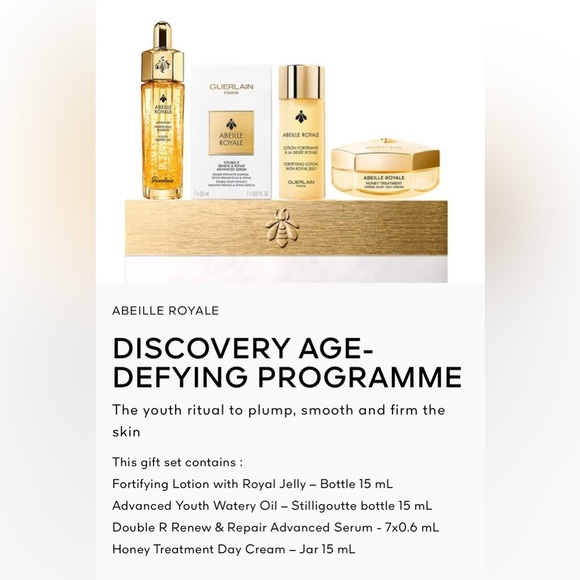 Guerlain Paris, Abeille Royale, DISCOVERY AGE-DEFYING PROGRAMME set New unopened - Picture 5 of 5